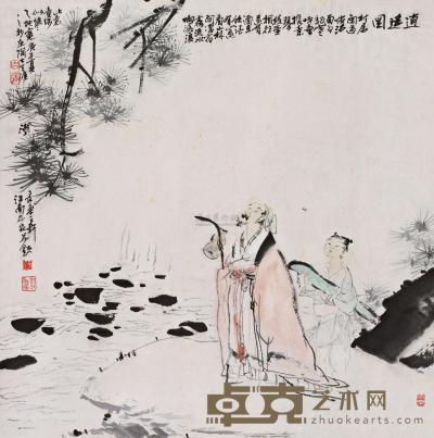 刘国辉 庚午（1990）年作 逍遥图 立轴 68×67.5cm