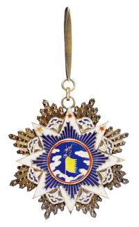 民国时期国民政府四等云麾勋章特种领绶一枚