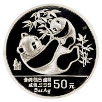 1989年熊猫纪念银币 （一枚）