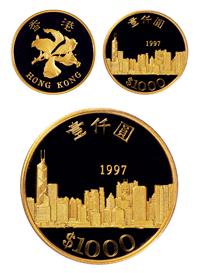 1997年香港回归纪念金币 （一枚）