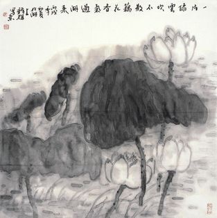 马锋辉 风定池莲自在香