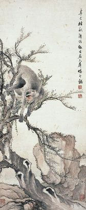 陆  恢 掛树猿猱