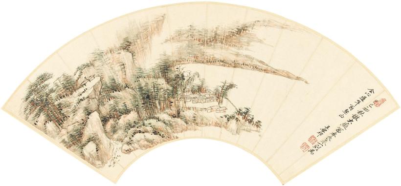 王原祁 1689年作 富春山居图 镜心