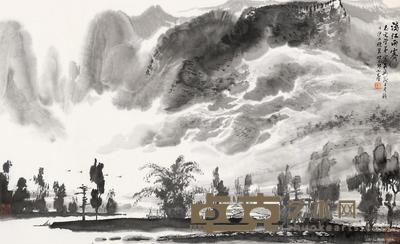 徐志文 漓江雨霁 镜框 50×82.5cm