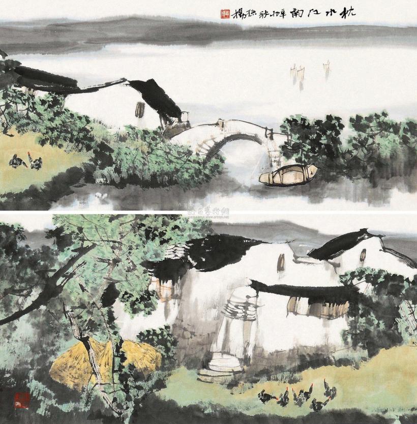 孙扬 辛卯（2011）年作 枕水江南 镜片
