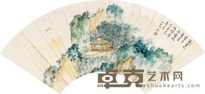 溥儒 青峰逸韵 镜框 18×51cm