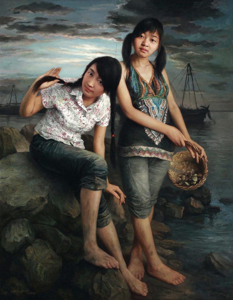杨国祥 2010年作 海妹子