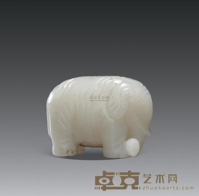 明初 白玉象 长5.5cm