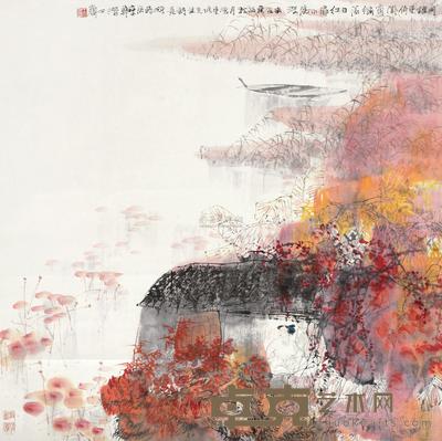 王明明 1993年作 东坡先生诗意图 立轴 68×68cm