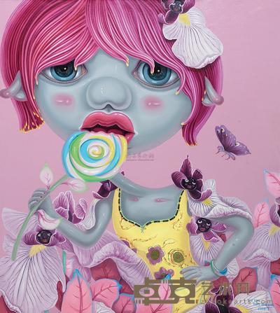 吴英 陈阳兵 2008年作 灰姑娘 145×130cm