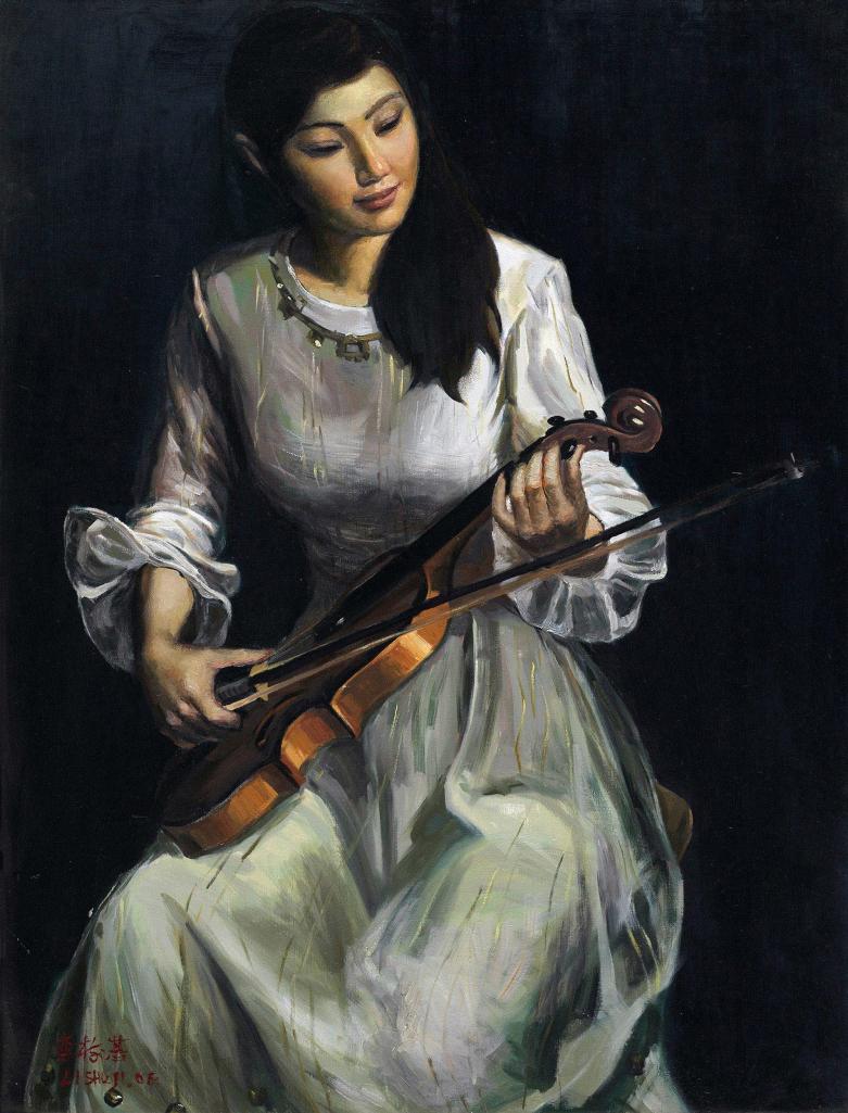 李树基 2006年作 小提琴手