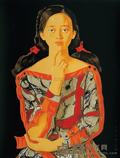杨飞云 1999年作 黑桃皇后 73×56cm