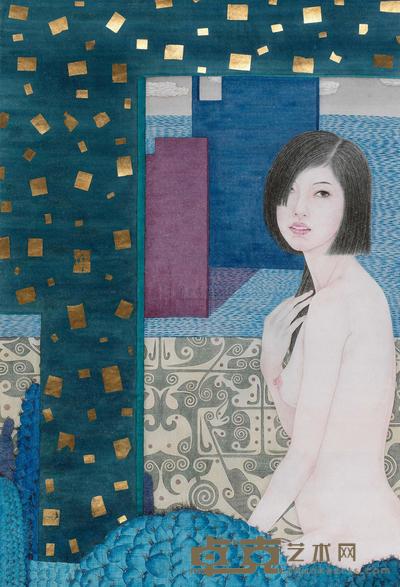 唐辉建 2011年作 红墙 镜心 117×80cm