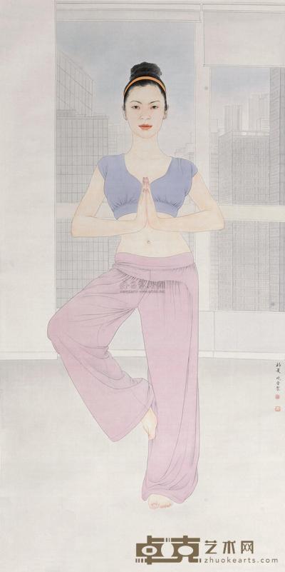 代晓蕾 2009年作 初夏 镜心 185×92cm