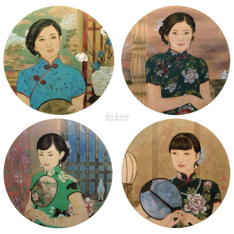 王桂香 2011年作 闲窗系列 镜心
