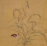 姚广 2009年作 芳草之二 镜心