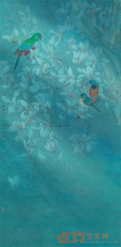 焦腾飞 2010年作 古林晨曦 镜心 133×66cm