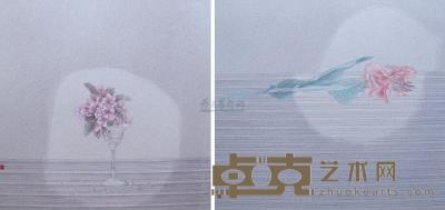 邓远清 2011年作 散落的记忆系列之二三 镜心 52×56cm×2