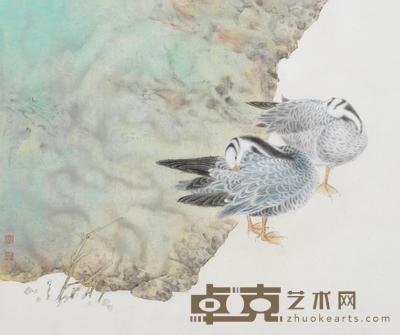 郑雅风 2011年作 《江阔浸云影》 镜心 46×38.5cm