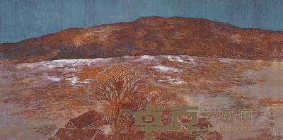 成晨 2010年作 初雪 镜心 84×145cm