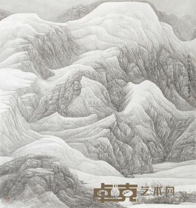 高峰 2011年作 万壑争春 镜心 92×87cm