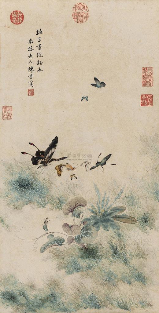 陈书 蝴蝶 立轴