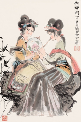 汪大文 1978年作 新声图 立轴