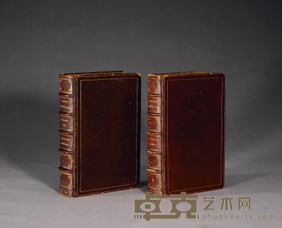 1904－1911年 限量精装《摩根珍藏中国瓷器图录》两卷全 
