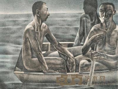韦嘉 1999年作 遥远的寂静Ⅱ 54×43cm
