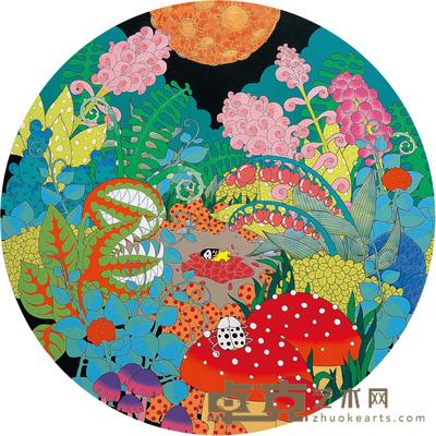 邓瑜 2011年作 梦魇 直径80cm