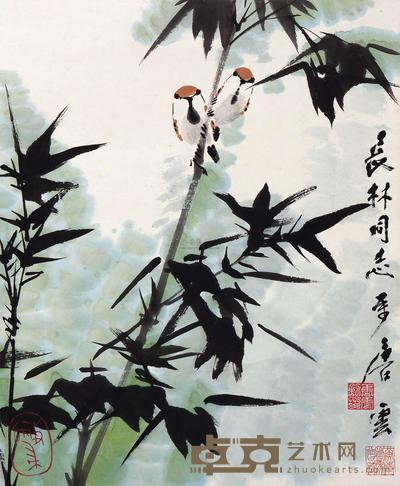 唐云 晨彩 立轴 41.4×34.2cm
