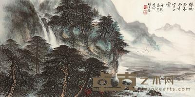 黎雄才 1988年作 春雨初霁 镜框 67×137cm