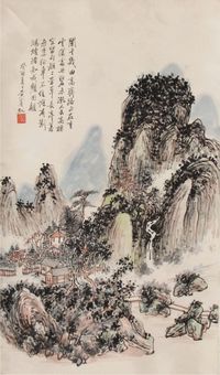 黄宾虹 山水 立轴