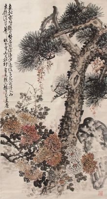 赵云壑 花卉 立轴