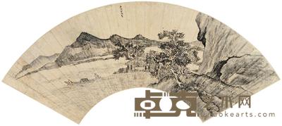 宋旭 湖山清兴 镜心 16×50cm