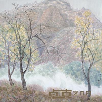 李翔 2010年作 十渡秋叶 镜心 65×65cm