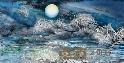 白海 2010年作 上善若水 镜心 67×131cm