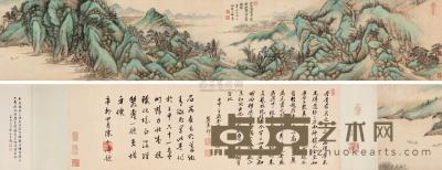 王翚 1692年作 山色秋声图卷 手卷 22.8×139.6cm