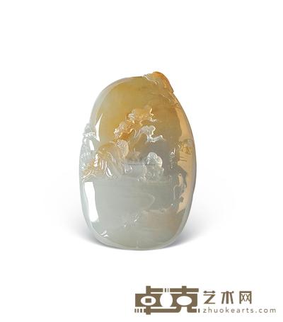 黄翡挂坠 
