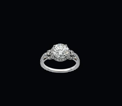 铂金（Pt950）钻石戒指
