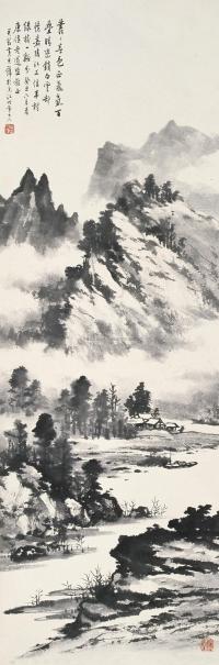 黄君璧 1973年作 嘉陵春色 立轴
