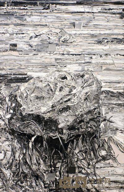 吴翦 2010年作 弃石 150×100cm
