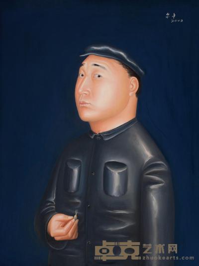 韦尔申 2002年作 守望者肖像之一 80×60cm