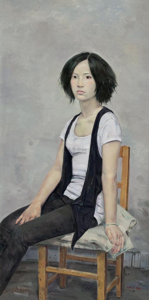 贾利珠 2010年作 少女肖像