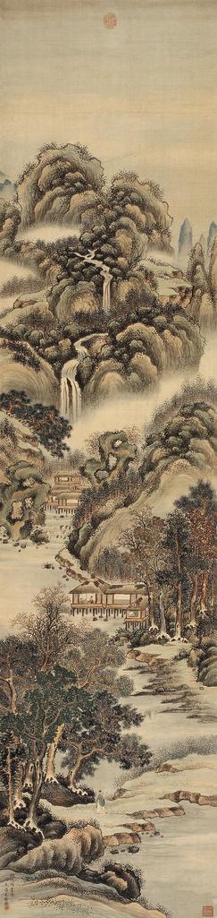 允禧 山水 立轴