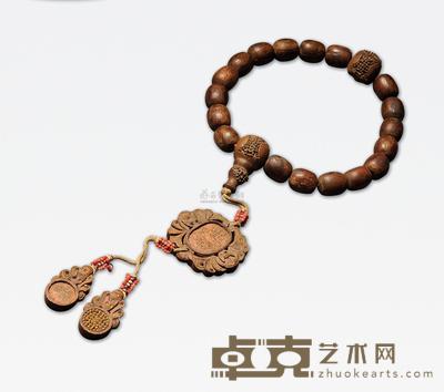 清 笳楠香木手串 