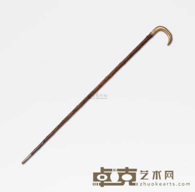 清 金柄犀角拐杖 长86.5cm