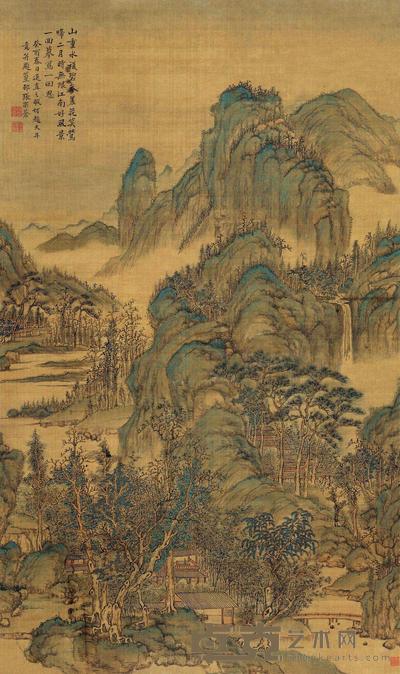 张宗苍 癸酉(1753)年作 无限江南 立轴 102×60.5cm