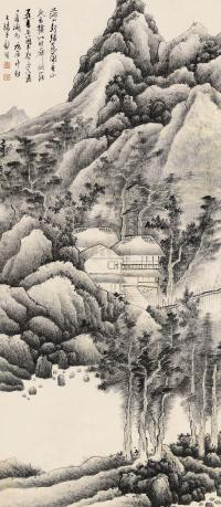 龚贤 戊辰（1688）年作 溪山僊馆 立轴
