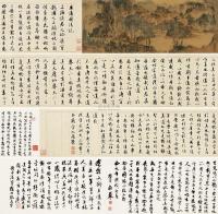 文徵明 庚子（1540）年作 且适园后记书画卷 手卷